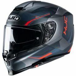 Vollgesichts-Motorradhelm Aus HJC-Faser RPHA 70 KOSIS MC6HSF Schwarz Grau Rot