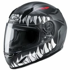 Vollgesichts-Motorradhelm HJC CL-Y ZUKY MC5SF Mattgrau