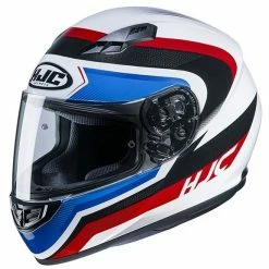 Vollgesichts-Motorradhelm HJC CS-15 RAKO MC21 Weiß Blau Rot