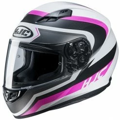 Vollgesichts-Motorradhelm HJC CS-15 RAKO MC8HSF Weiß Rosa Matt